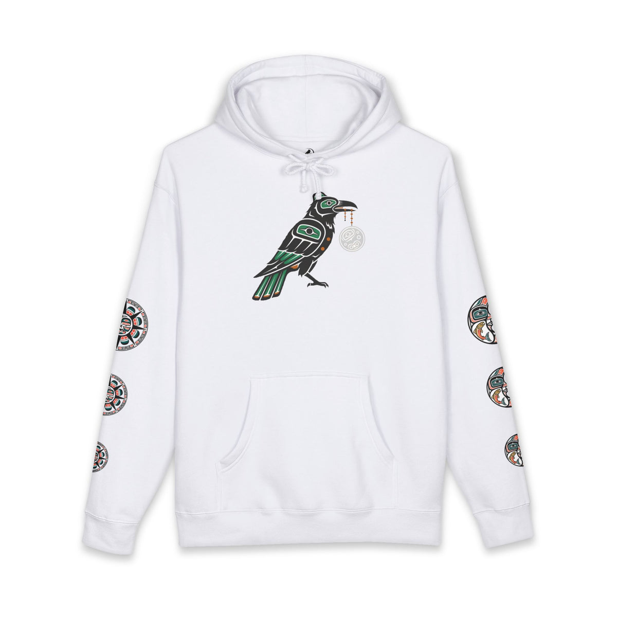 Raven Totem Hoodie — Northwest Tribal Raven Pullover
