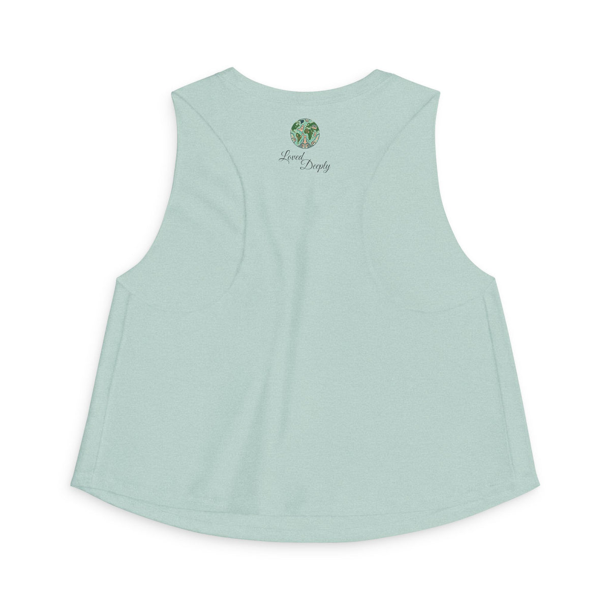 Crop Top — "Moon Child" Coast Salish Celestial Graphic