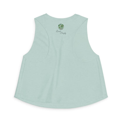 Crop Top — "Moon Child" Coast Salish Celestial Graphic