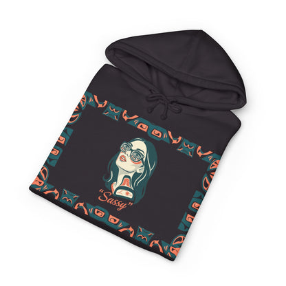 Sassy / Pre-Contact Attitude Hoodie — Indigenous design Graphic Pullover