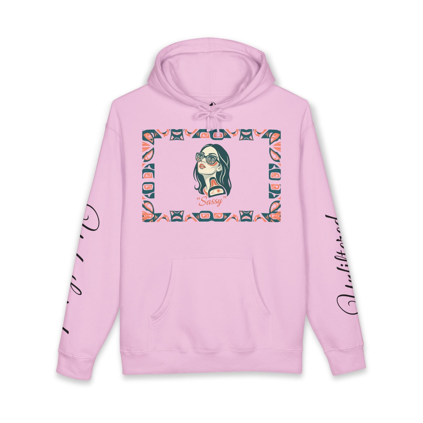 Sassy / Pre-Contact Attitude Hoodie — Indigenous design Graphic Pullover