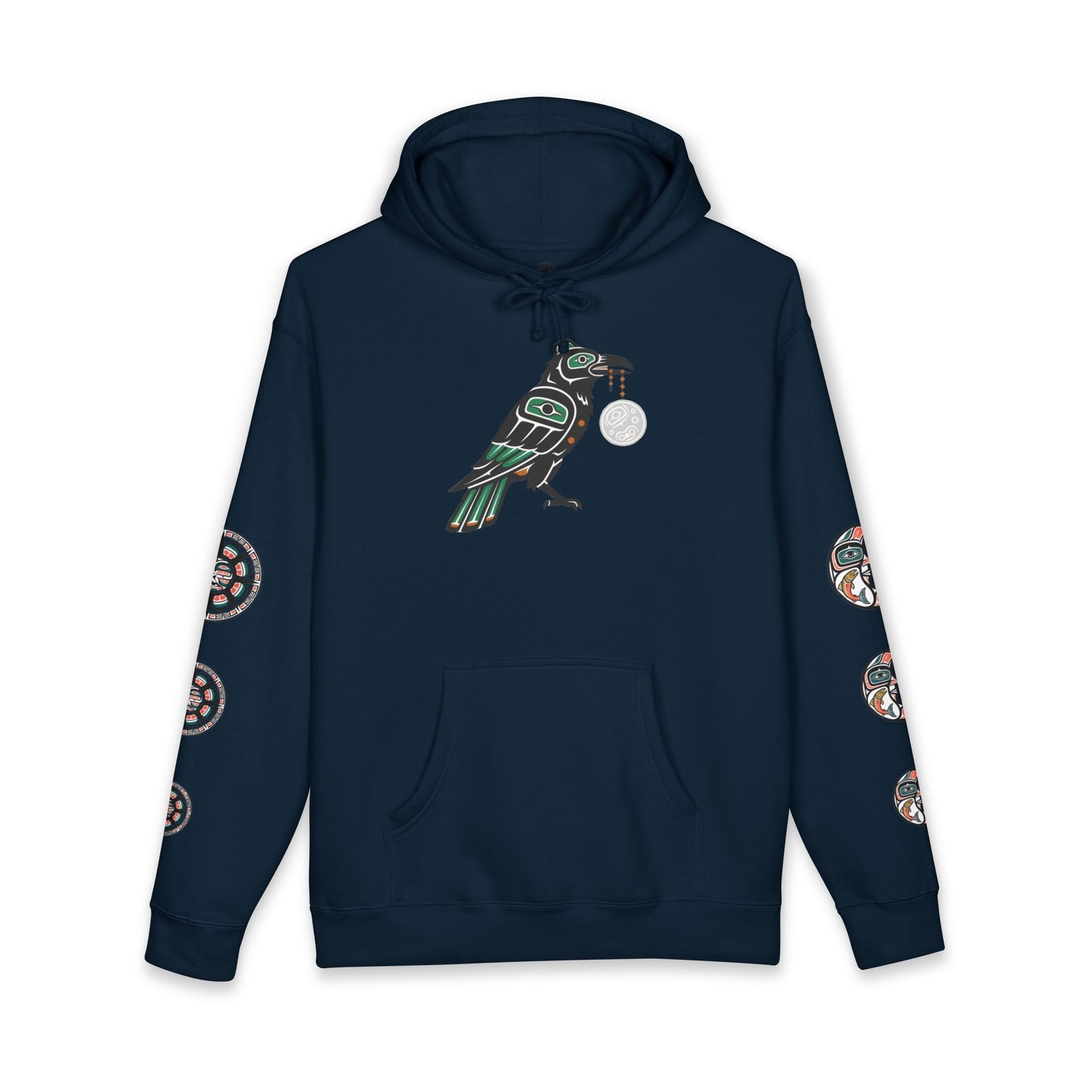 Raven Totem Hoodie — Northwest Tribal Raven Pullover
