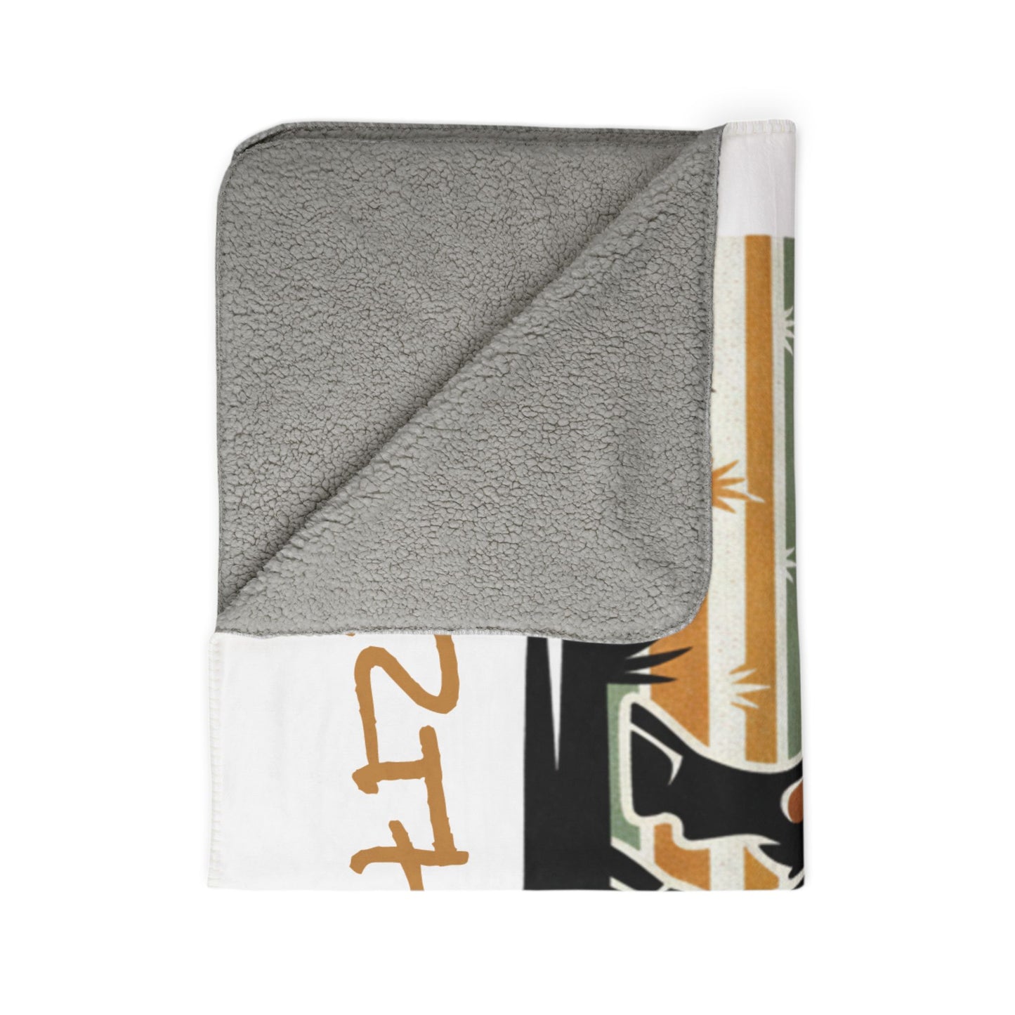 Earth Shaker Fleece Sherpa Blanket — Tribal Bison Cozy Throw