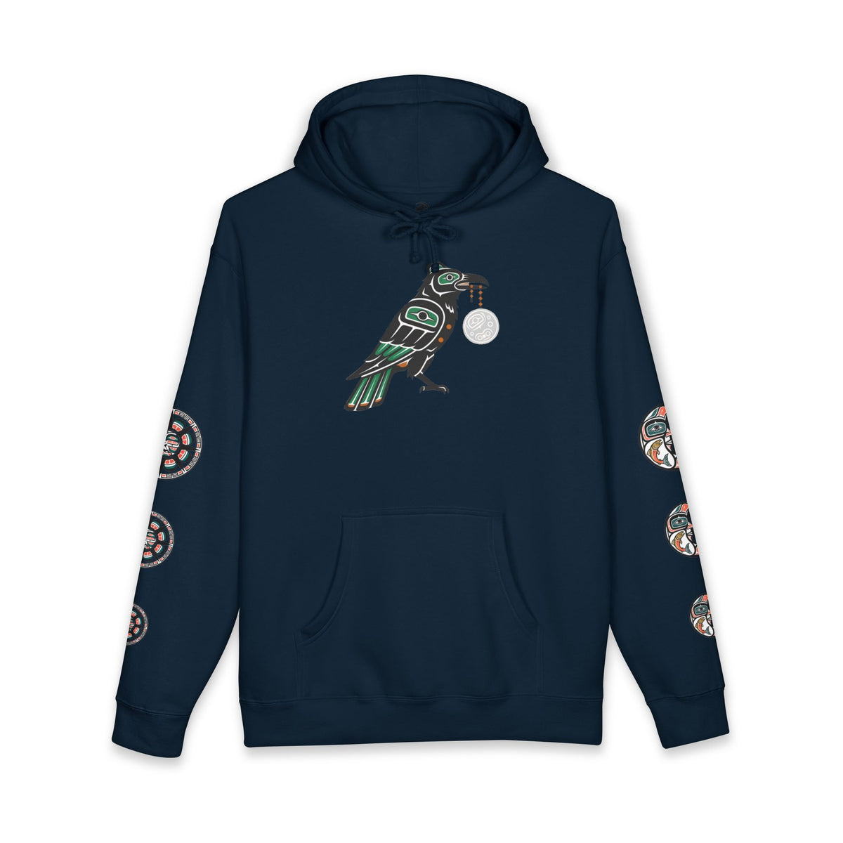Raven Totem Hoodie — Northwest Tribal Raven Pullover