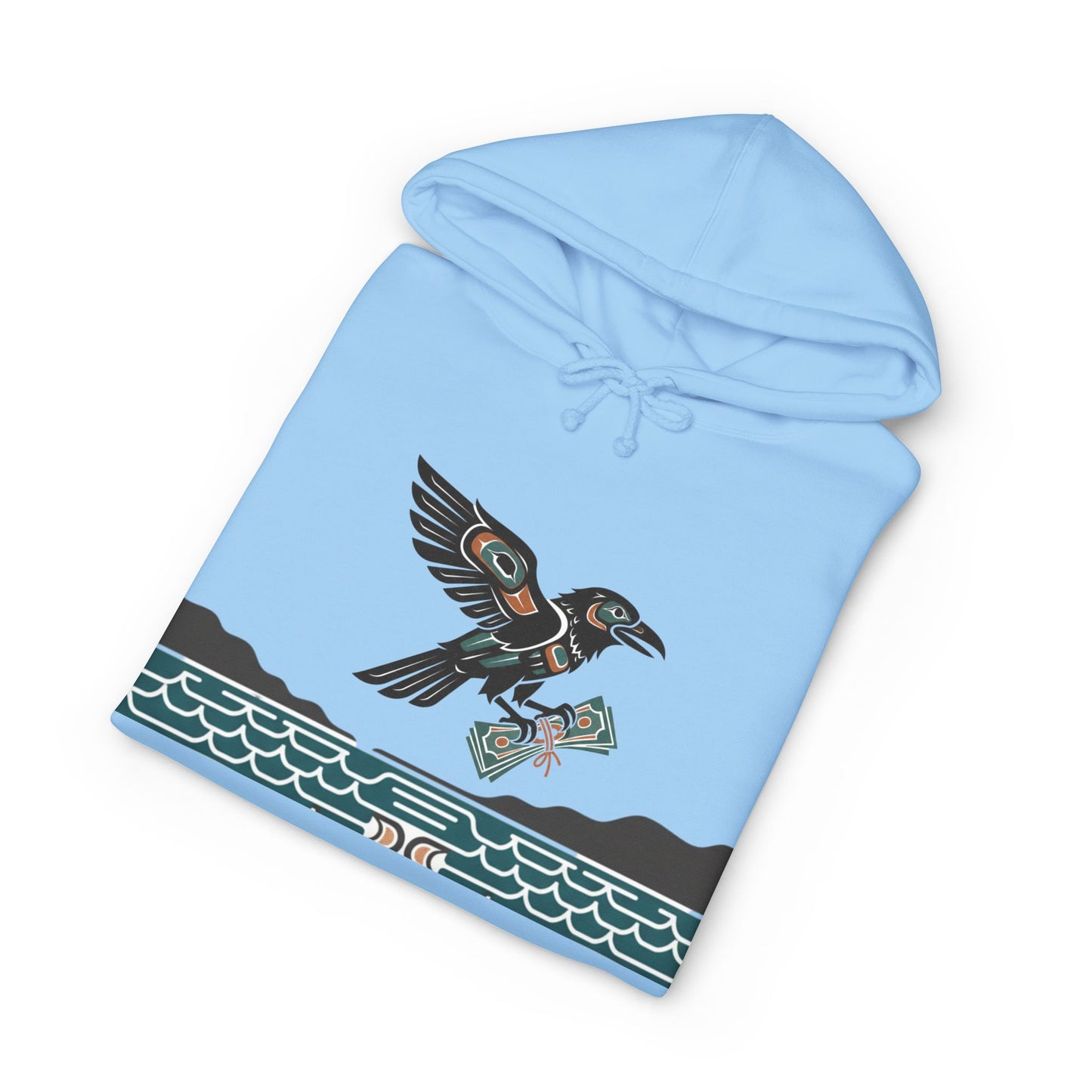 Mischief & Money Hoodie — Raven Graphic Pullover