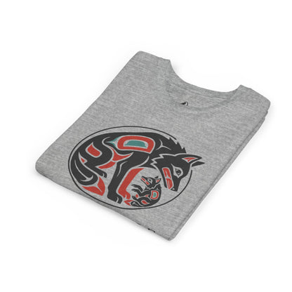 Youth Little Wolf Spirit Tee — "Little Wolf Spirit / Big Wolf Attitude" Kids Graphic T-Shirt