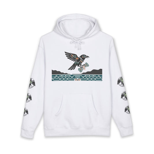 Mischief & Money Hoodie — Raven Graphic Pullover