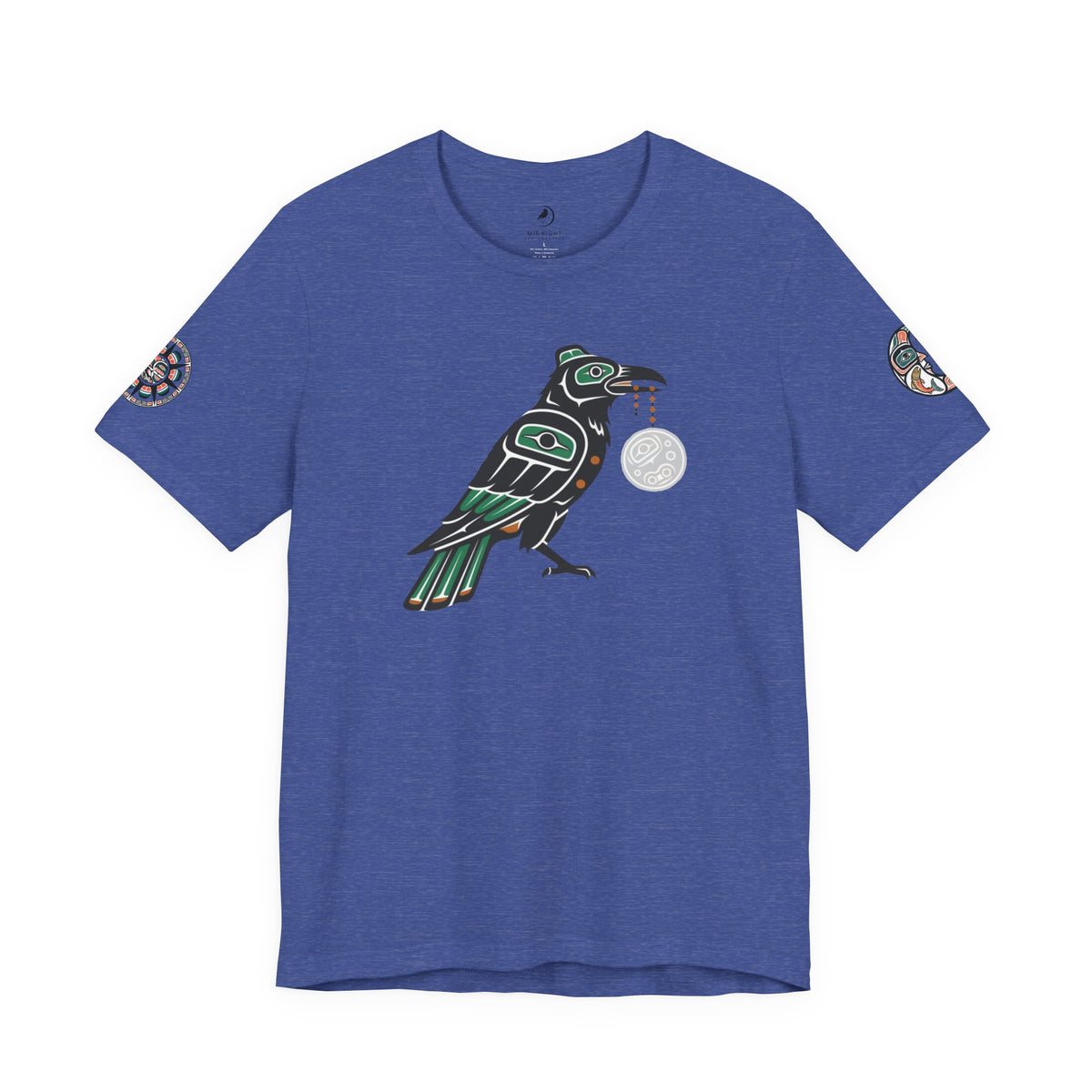 Raven Totem Graphic Tee — Northwest Tribal Bird Design