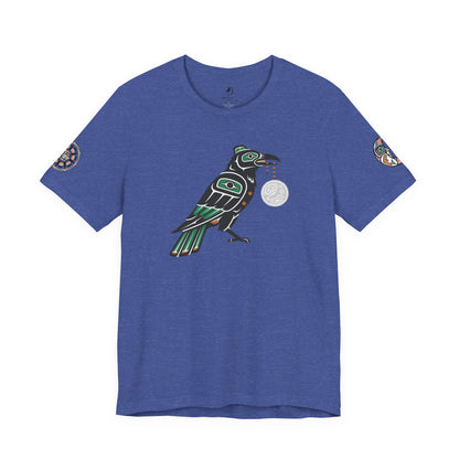 Raven Totem Graphic Tee — Northwest Tribal Bird Design