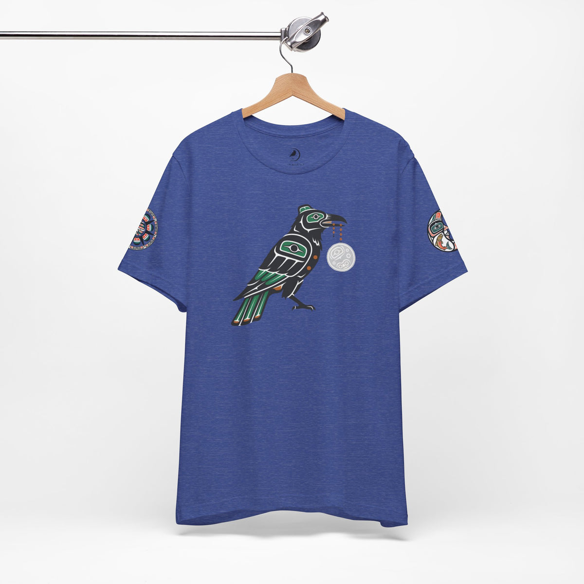 Raven Totem Graphic Tee — Northwest Tribal Bird Design