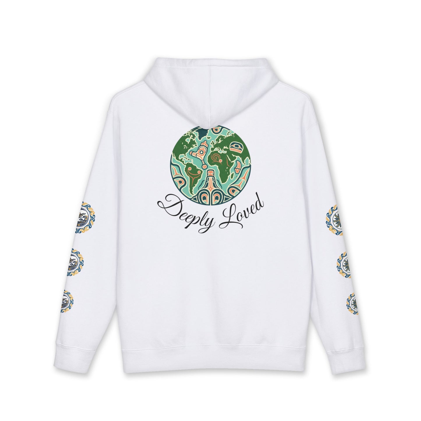 Moon Child Hoodie — Coast Salish Celestial Graphic Hooded Sweatshirt