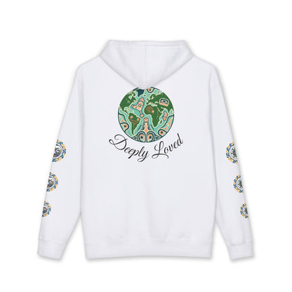 Moon Child Hoodie — Coast Salish Celestial Graphic Hooded Sweatshirt