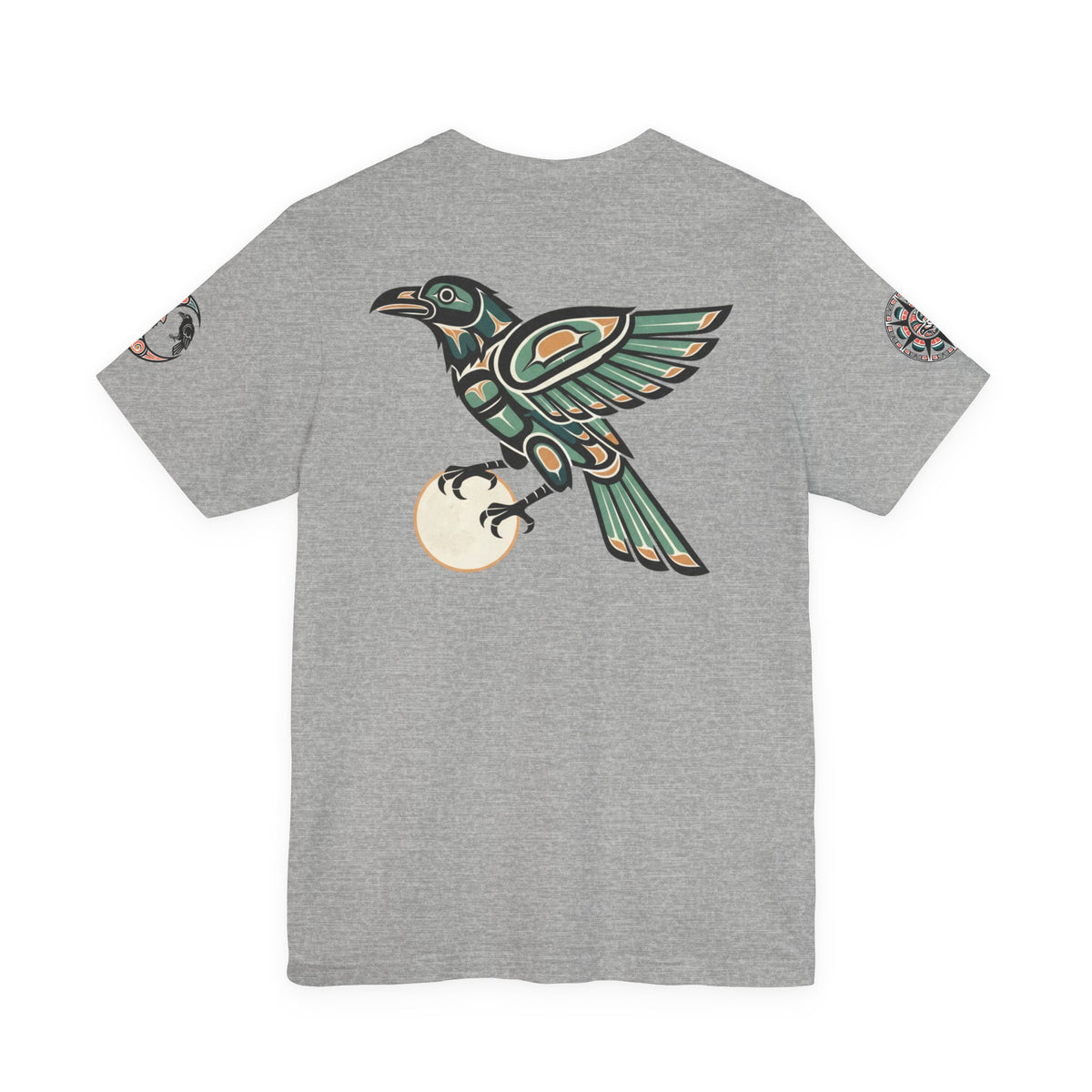 Raven Totem Graphic Tee — Northwest Tribal Bird Design