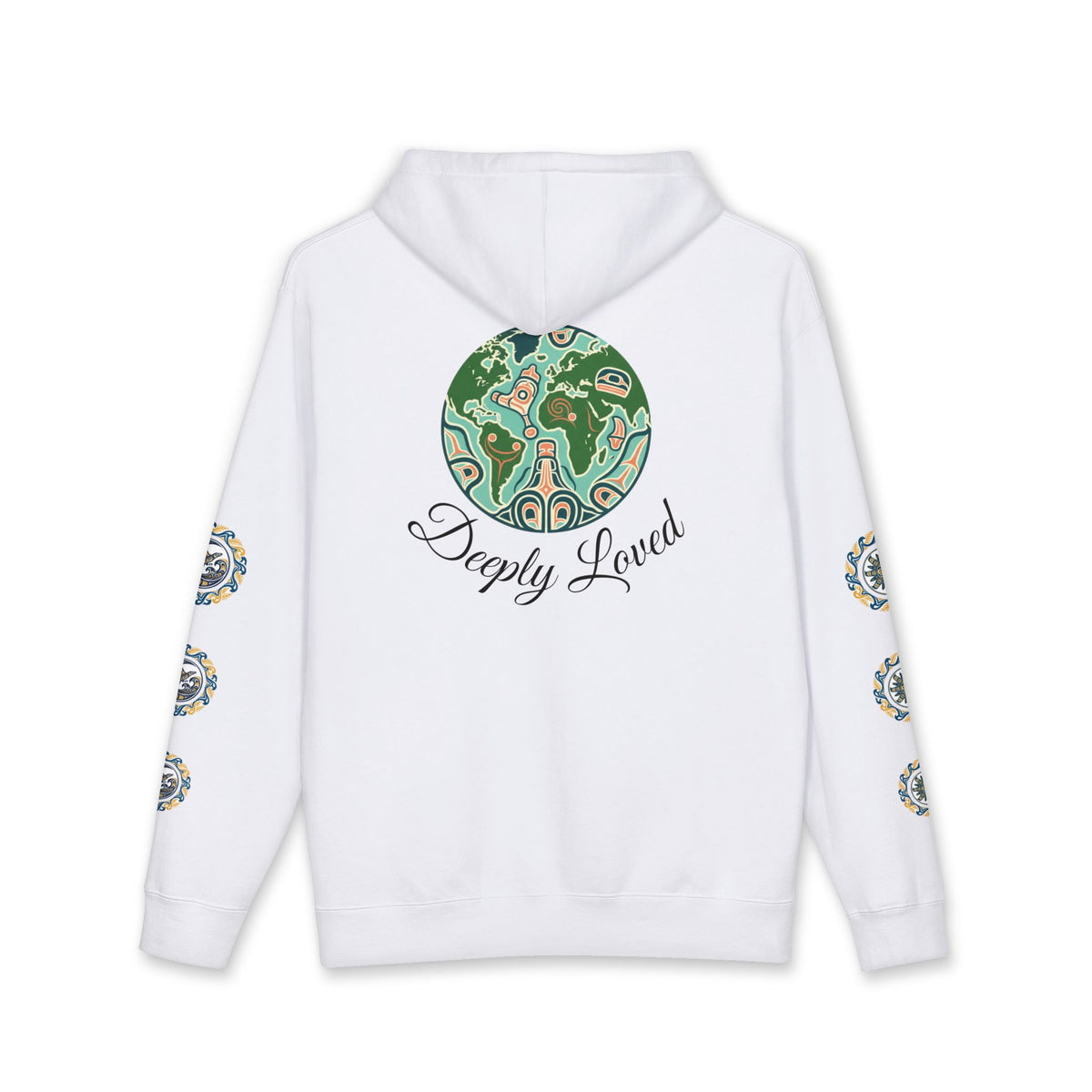 Moon Child Hoodie — Coast Salish Celestial Graphic Hooded Sweatshirt