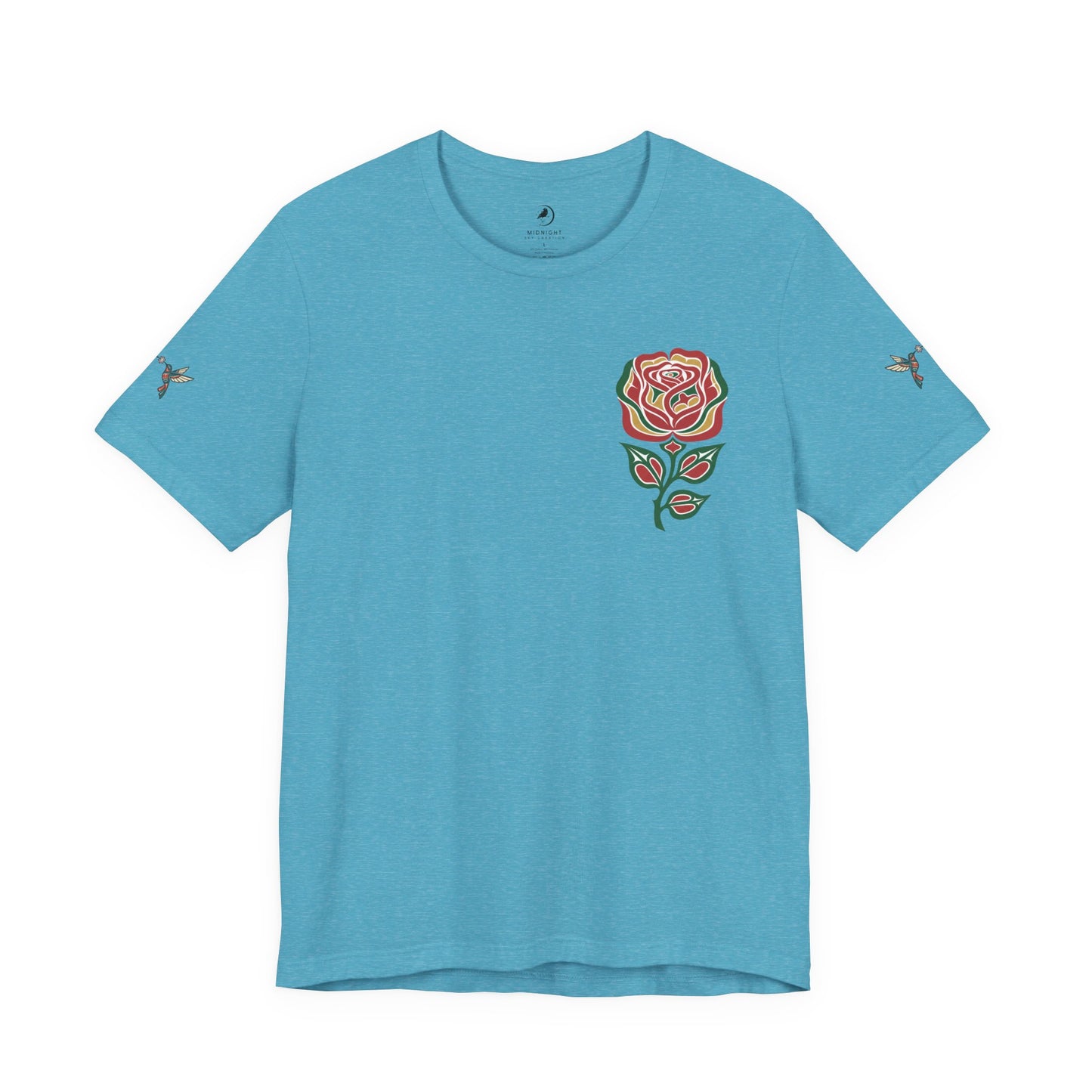 Not a Delicate Rose Tee — Born From Thorns Blooming Anyway Floral Graphic T‑Shirt