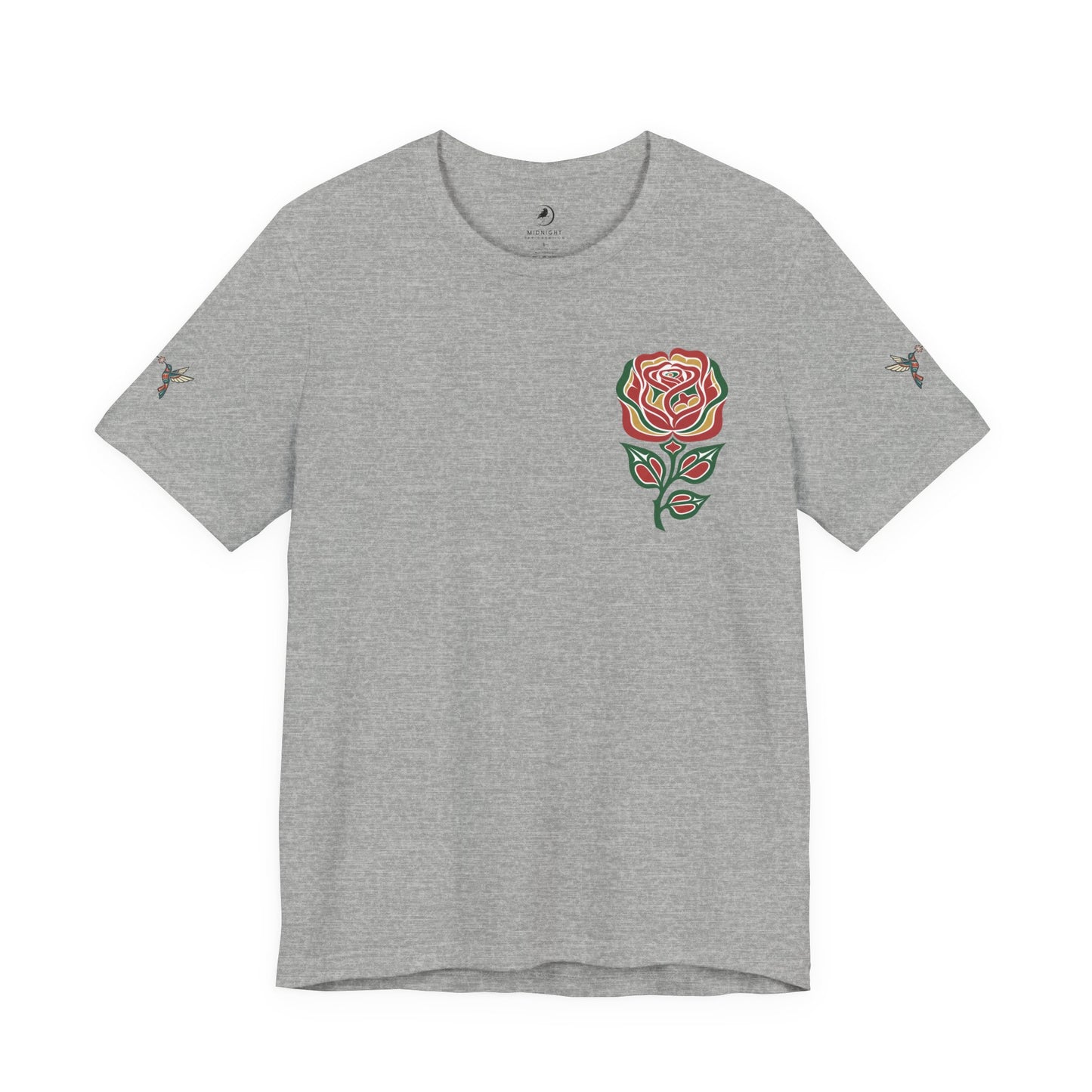 Not a Delicate Rose Tee — Born From Thorns Blooming Anyway Floral Graphic T‑Shirt