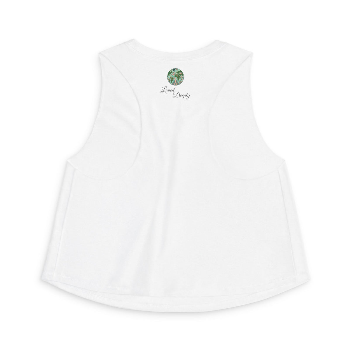 Crop Top — "Moon Child" Coast Salish Celestial Graphic