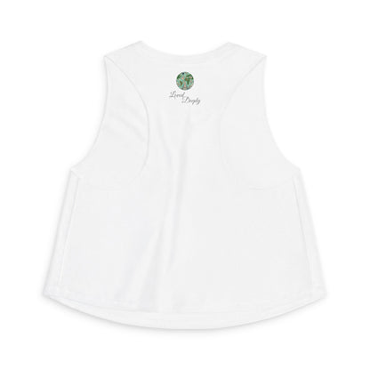 Crop Top — "Moon Child" Coast Salish Celestial Graphic