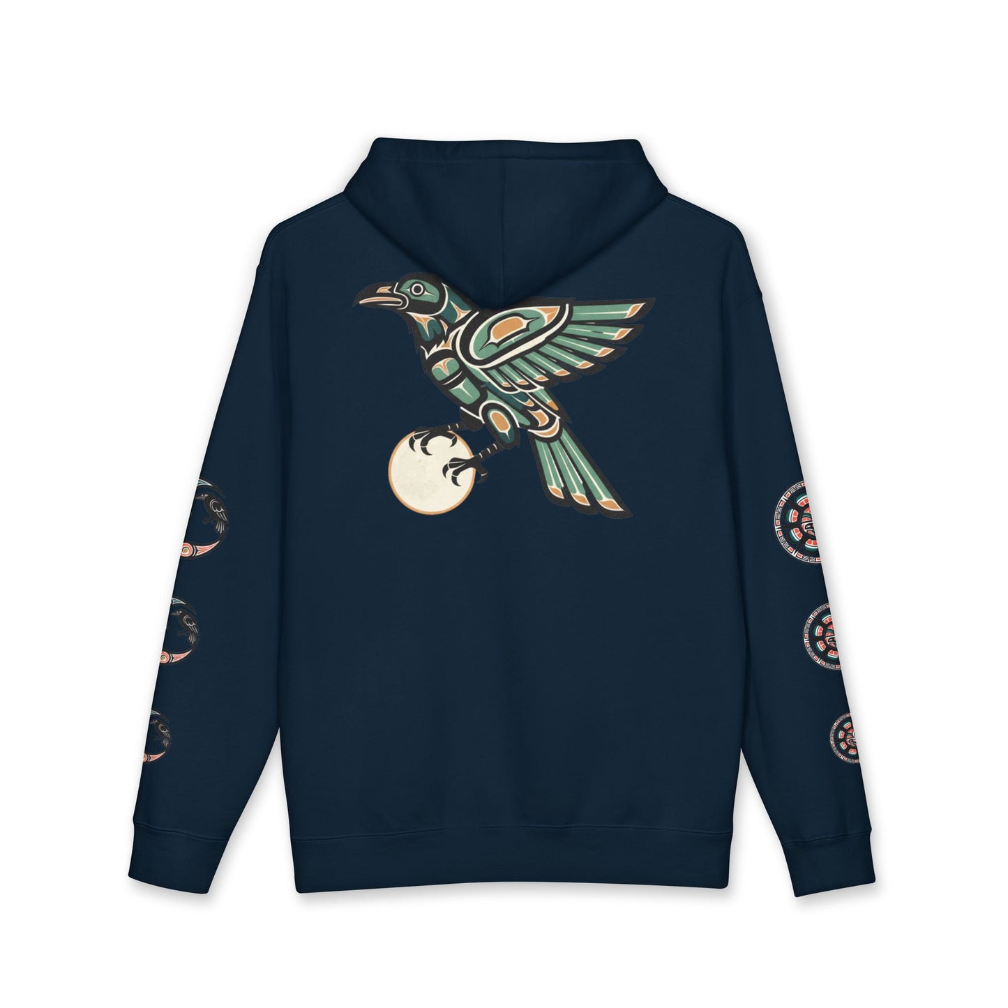 Raven Totem Hoodie — Northwest Tribal Raven Pullover