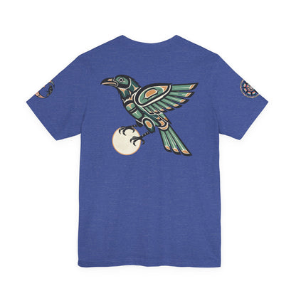 Raven Totem Graphic Tee — Northwest Tribal Bird Design