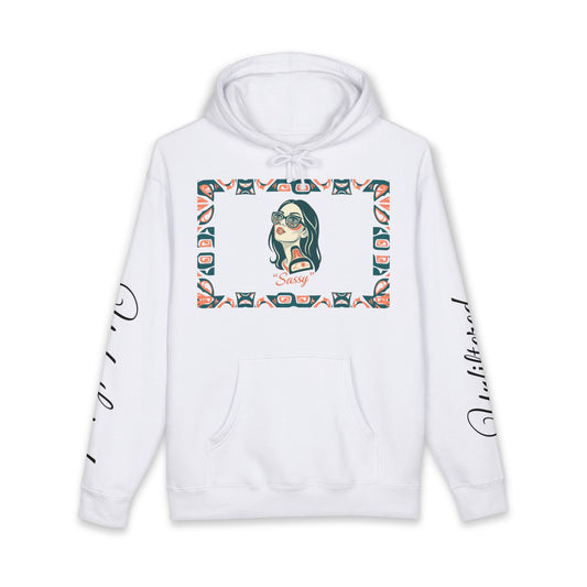 Sassy / Pre-Contact Attitude Hoodie — Indigenous design Graphic Pullover