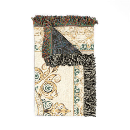 "The Raven's Regalia" Woven Blanket