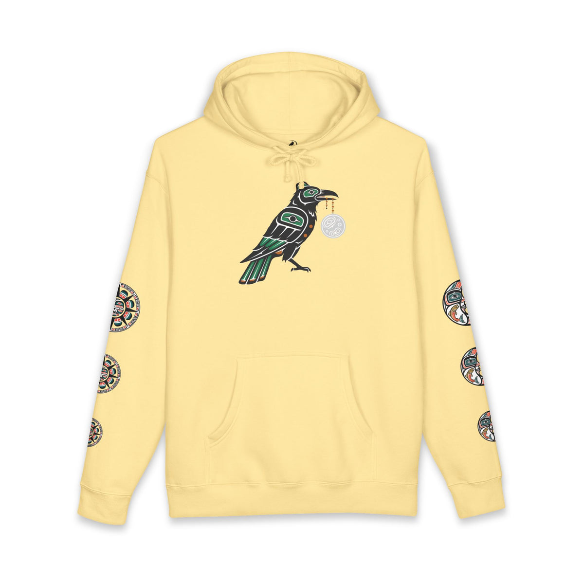 Raven Totem Hoodie — Northwest Tribal Raven Pullover