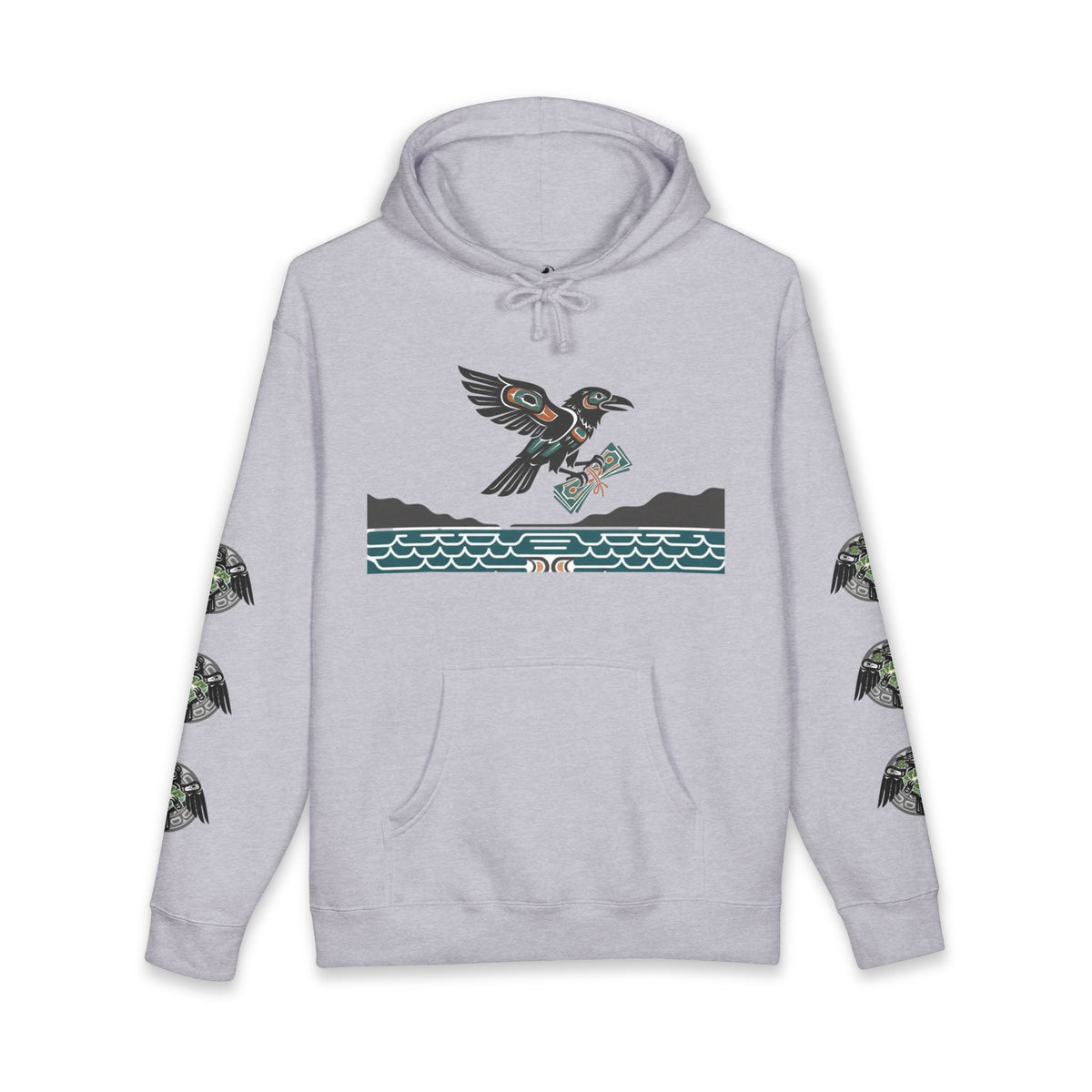 Mischief & Money Hoodie — Raven Graphic Pullover