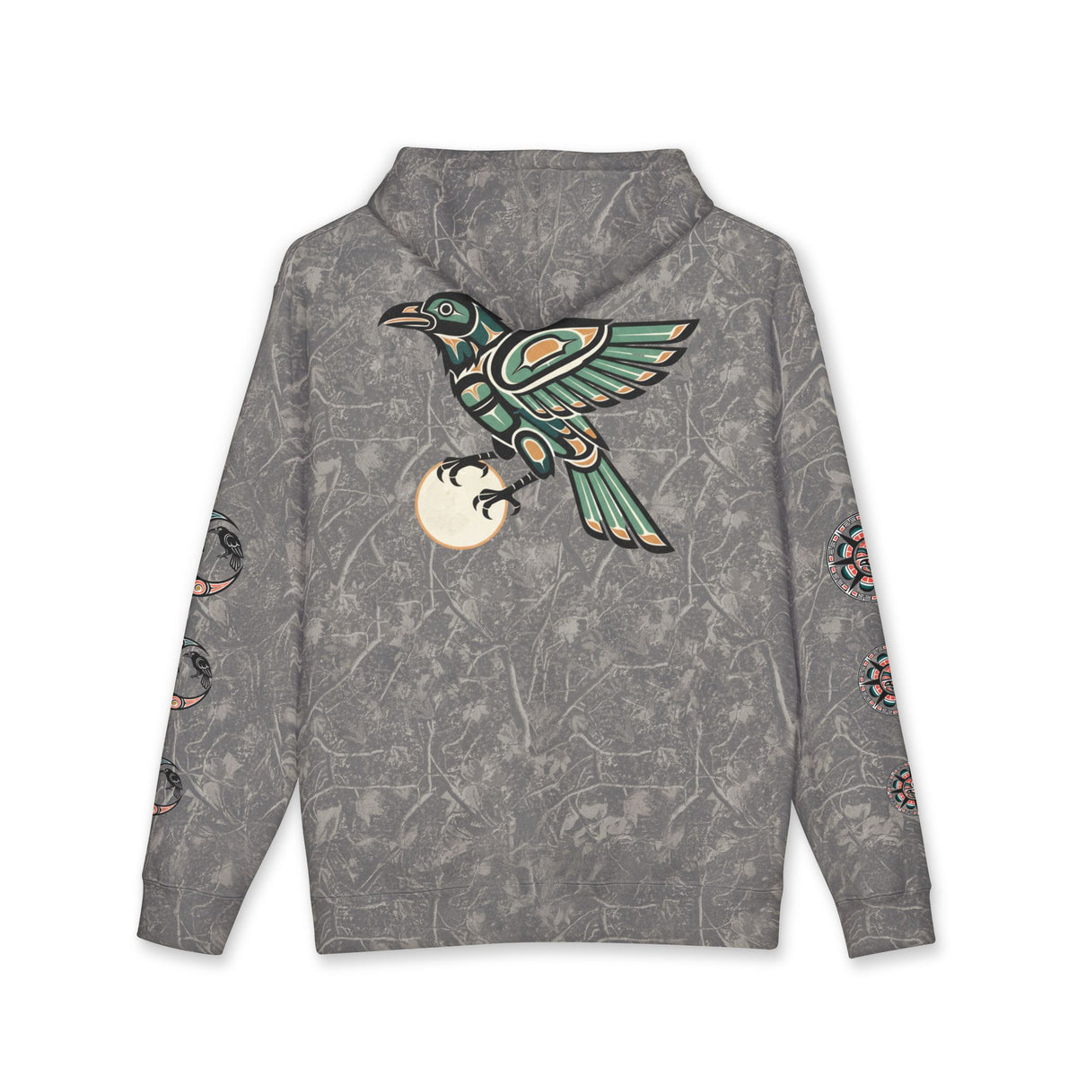 Raven Totem Hoodie — Northwest Tribal Raven Pullover