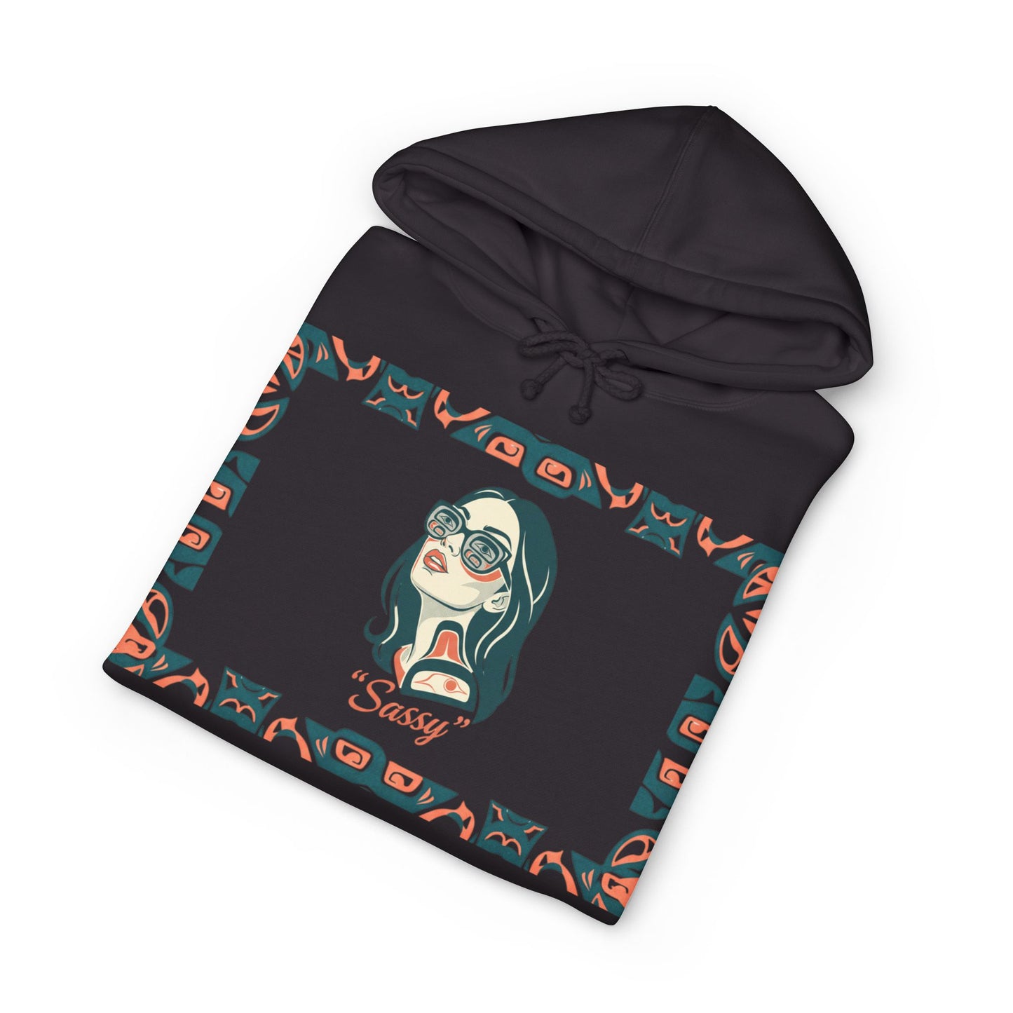 Sassy / Pre-Contact Attitude Hoodie — Indigenous design Graphic Pullover