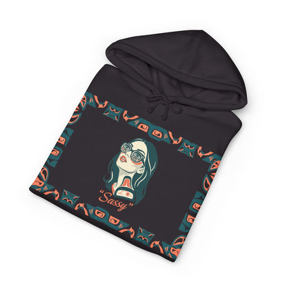 Sassy / Pre-Contact Attitude Hoodie — Indigenous design Graphic Pullover