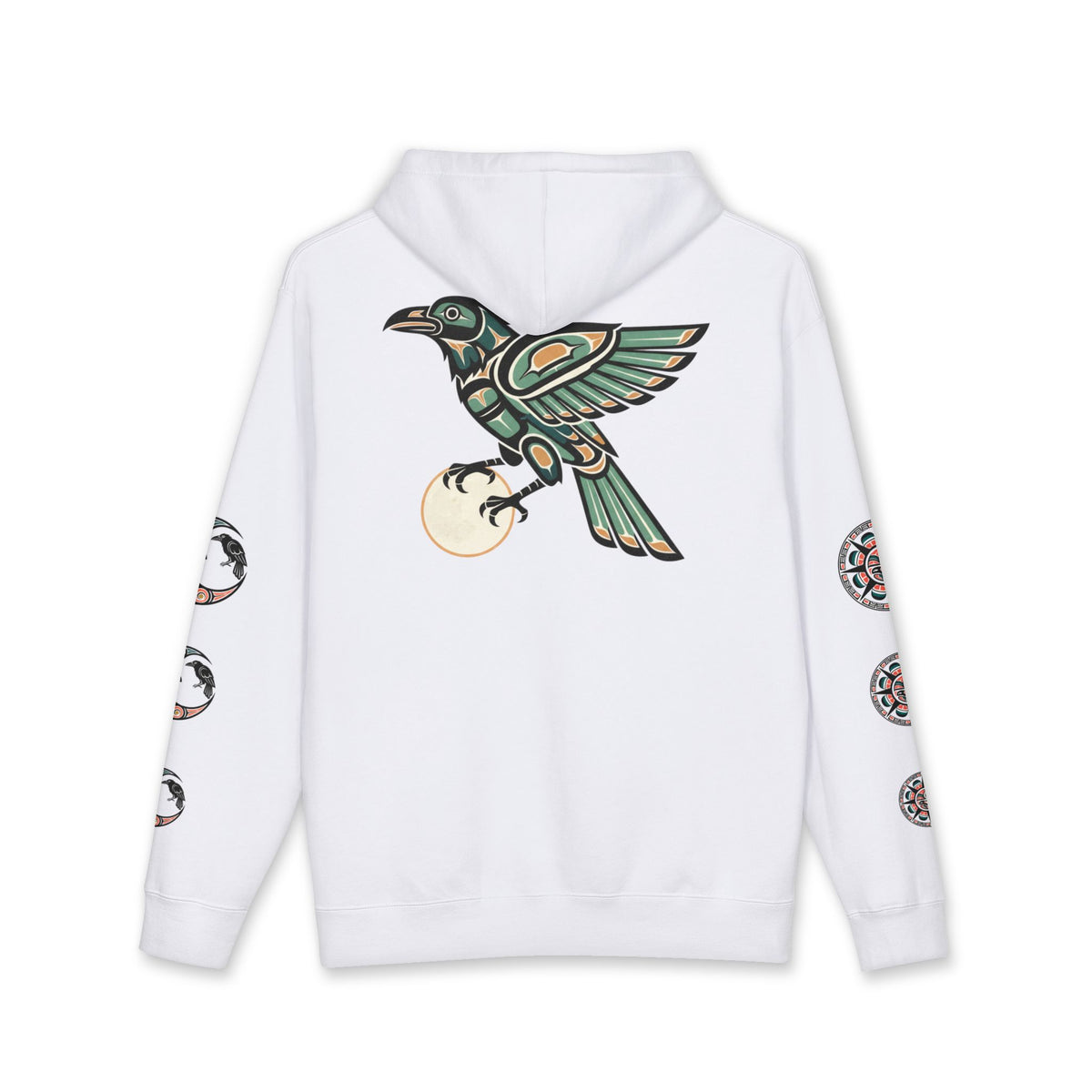 Raven Totem Hoodie — Northwest Tribal Raven Pullover